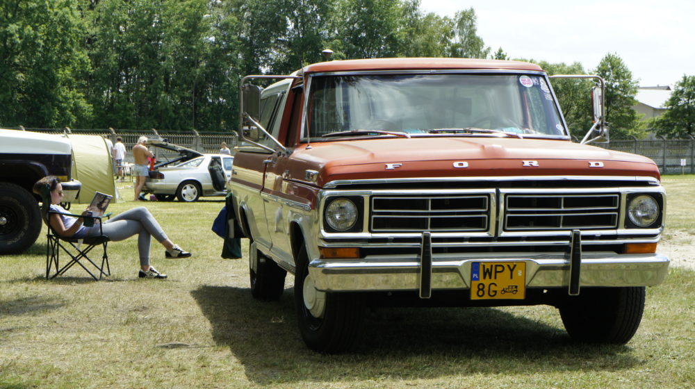 OLESNO 2016 USA CAR MEETING BY DETROIT IRON Paweł Gawroński Ford F250 '72 Gnojowóz w podróży Ośrodek Wypoczynkowy Anpol Stare Olesno