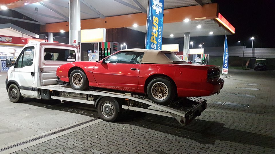 Pontiac Firebird convertible V8 5.0 TBI dzień zakupu