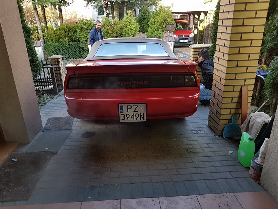 Pontiac Firebird convertible V8 5.0 TBI dzień zakupu